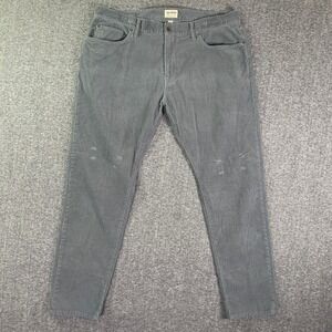 Todd Snyder Corduroy Pants Men 38x32 Slim Fit Gray Trousers Modern